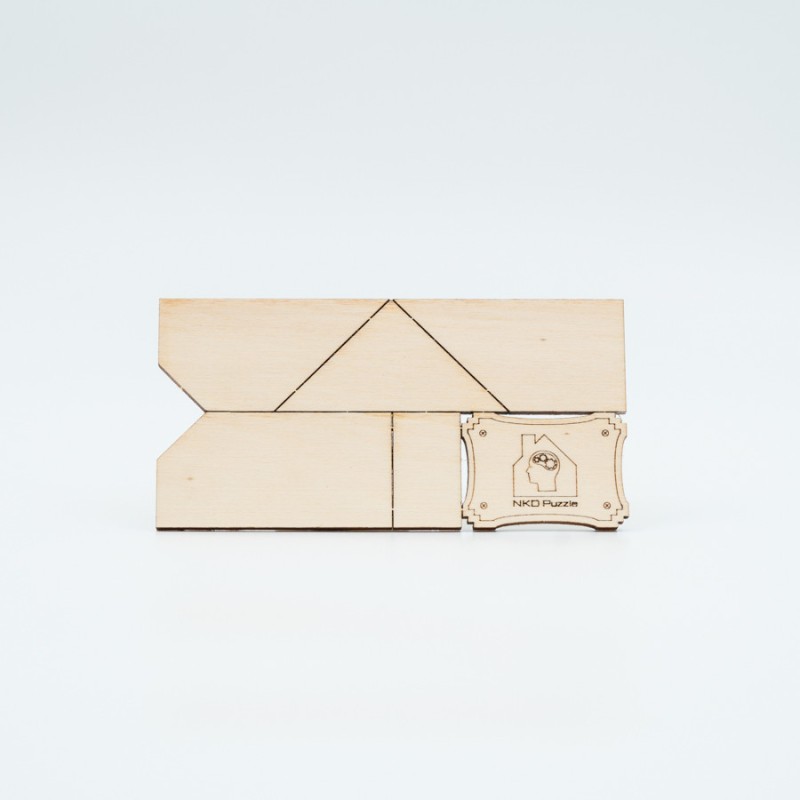 Le Cardkit Maison - Mini casse-tête en bois artisanal, fabriqué en France NKD Puzzle - 1