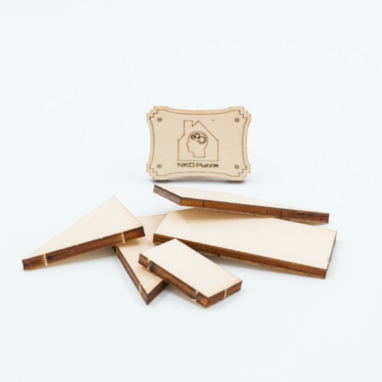 Kit aus Holz CardKit Zuhause NKD Puzzle - 2