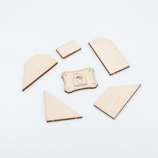 Kit aus Holz CardKit Zuhause NKD Puzzle - 3