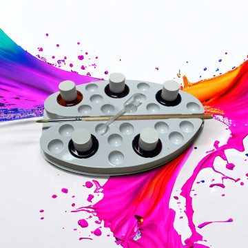 Palette d'Aquarelle - 5 Couleurs Essentielles  - 1