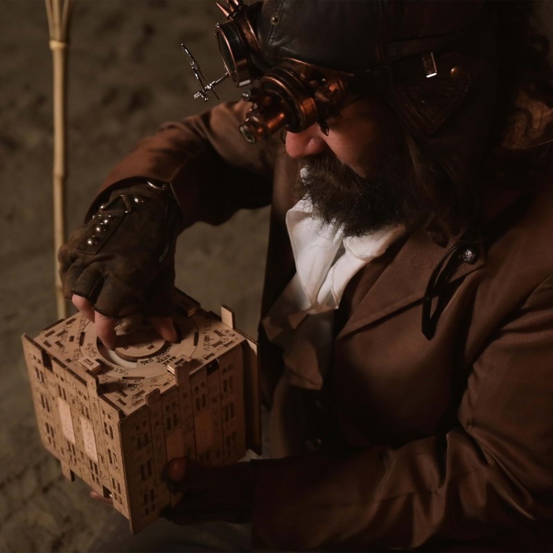 A puzzle box that tells a myth