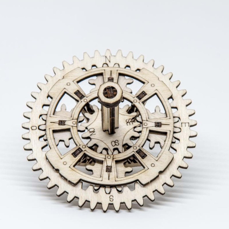 Kit Toupunk Toupie  en bois  Steampunk NKD Puzzle - 2