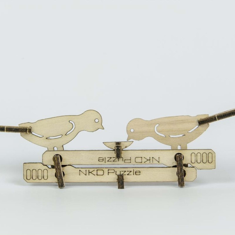 Kit Wooden construction game CardKit bird NKD Puzzle - 2