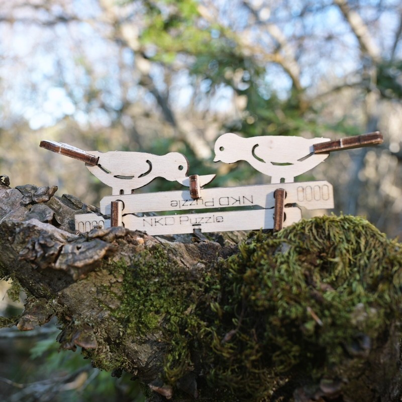 Kit Wooden construction game CardKit bird NKD Puzzle - 6