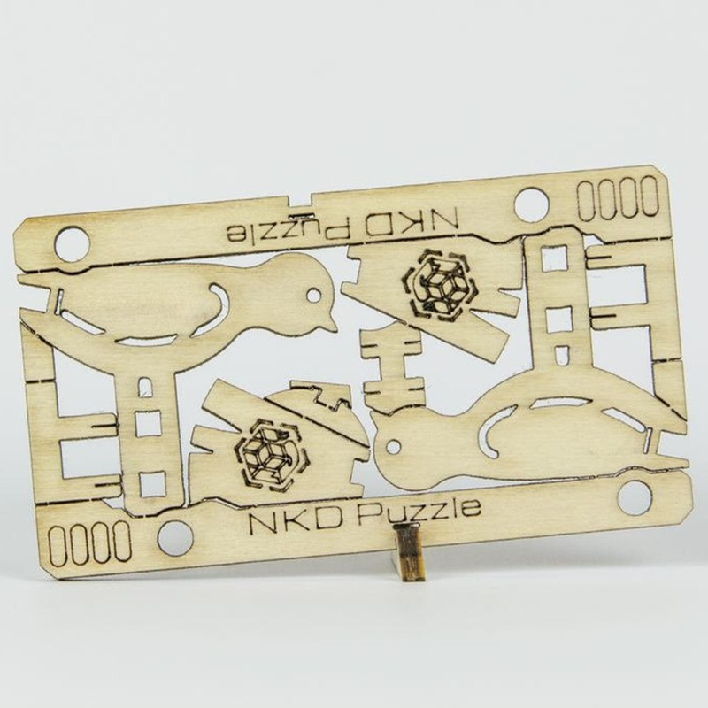 Kit Wooden construction game CardKit bird NKD Puzzle - 1
