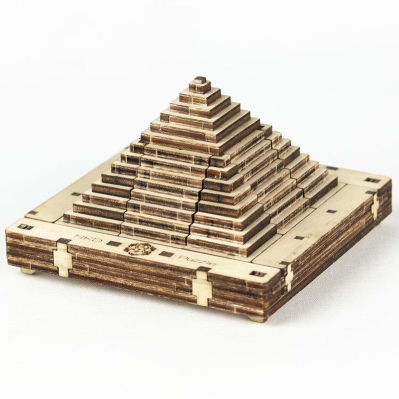 Kit Taquin Pyramido wooden construction NKD Puzzle - 5