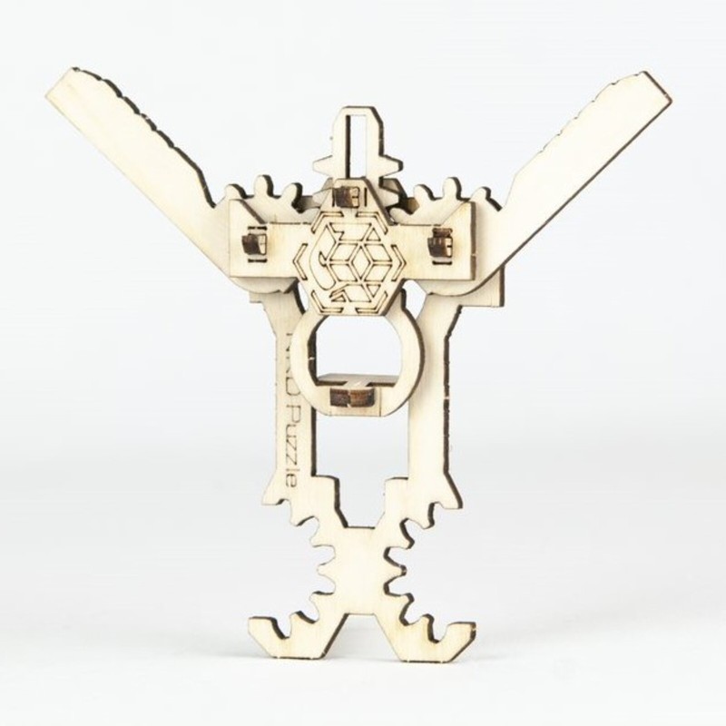 Kit Jeu de construction en bois Cardkit Pince NKD Puzzle - 4