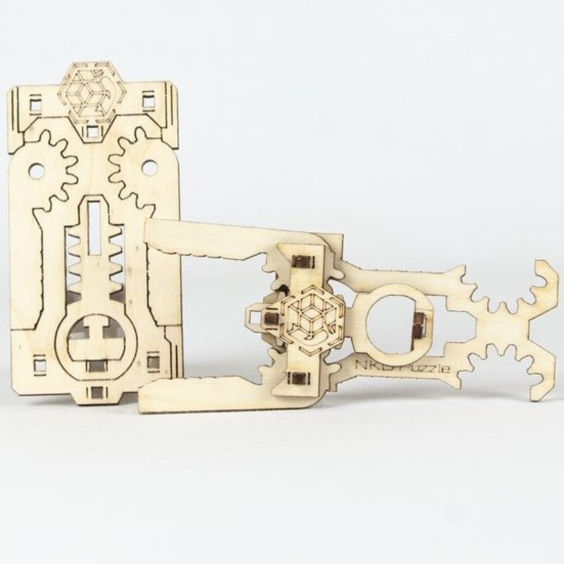 Kit Jeu de construction en bois Cardkit Pince NKD Puzzle - 5