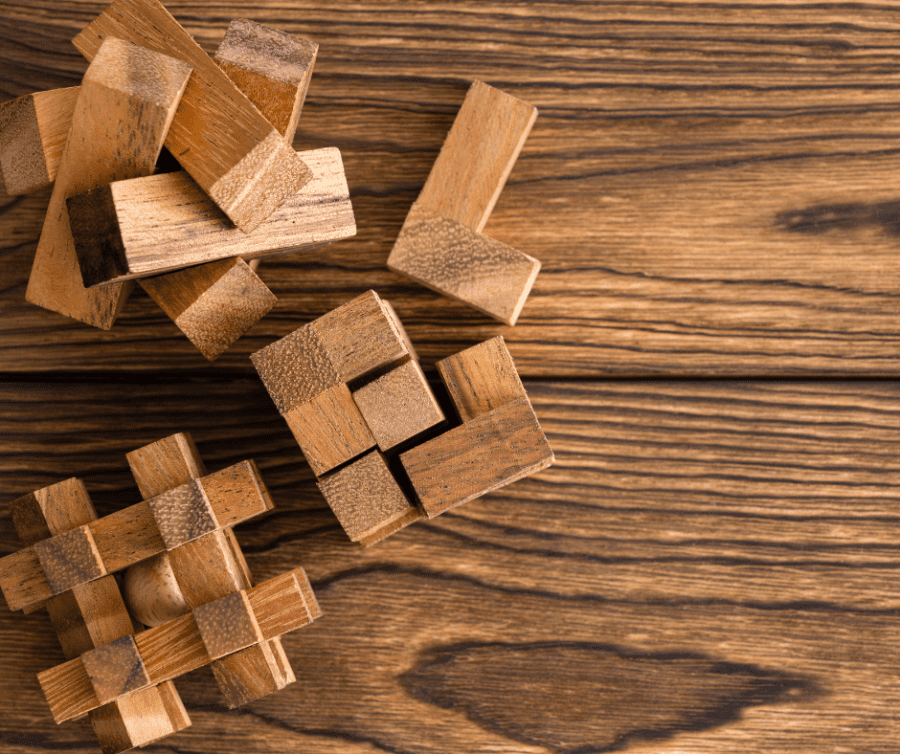 histoire facsinante casse têtes en bois